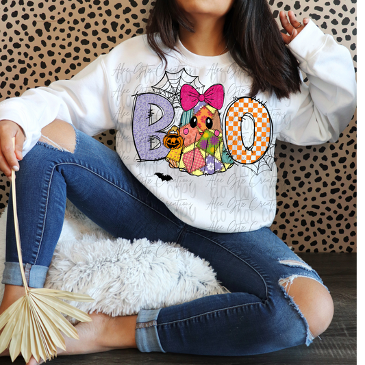 Boo Colorful Ghost Shirt /Sweater