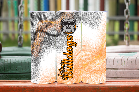 Artesia Bulldogs glitter Tumbler/waterbottle