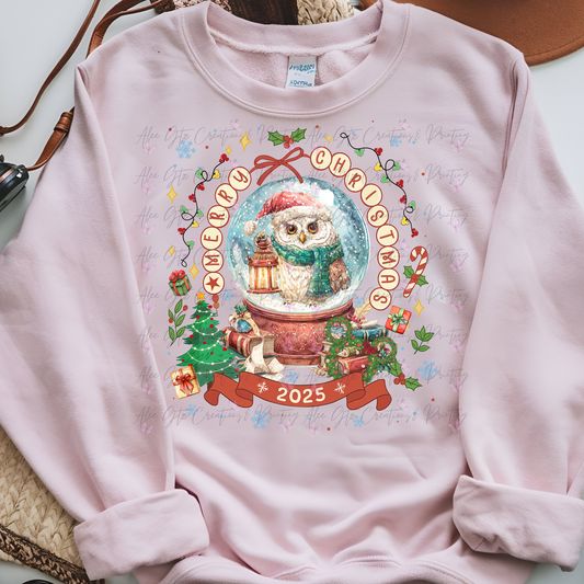 Owl 2025 Snow globe Shirt/ Sweater