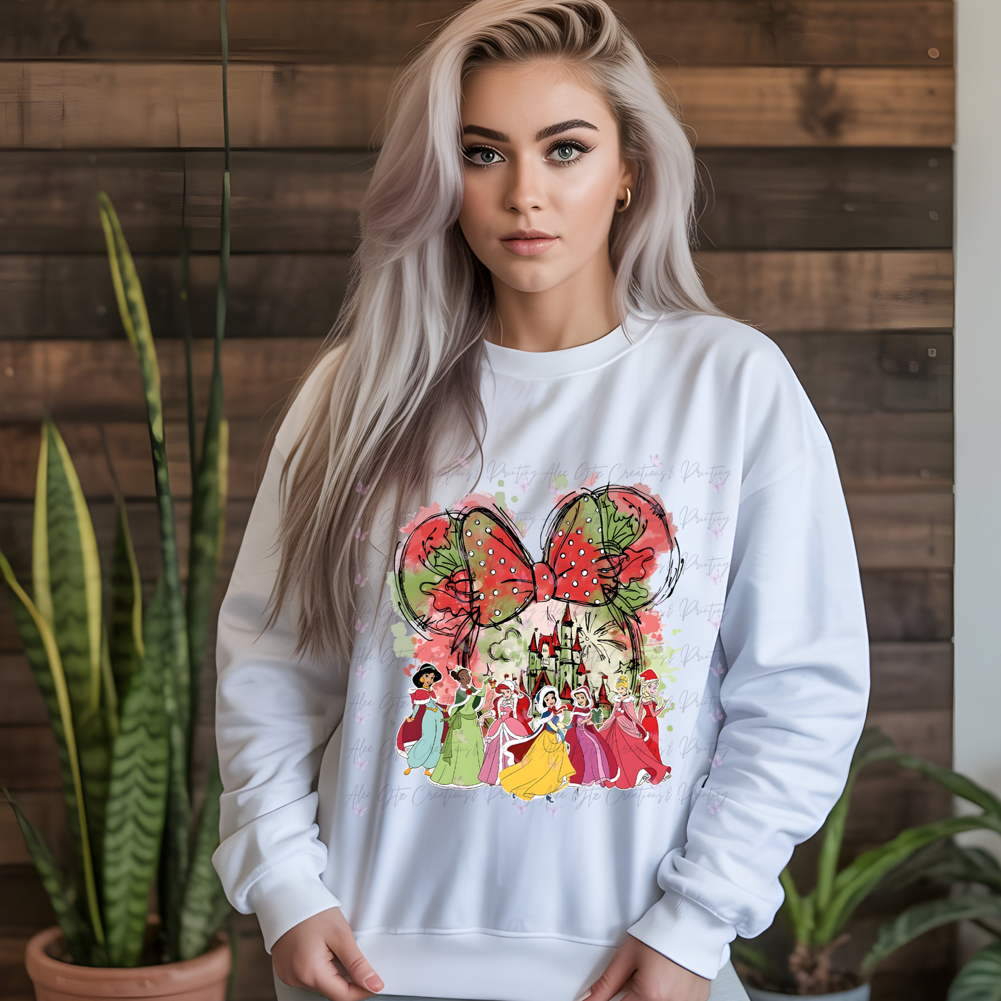 Princess ChristmasWater Colors Shirt/ Sweater