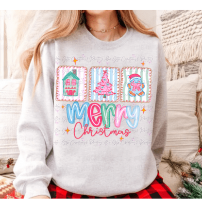 Merry Christmas portraits Shirt/ Sweater