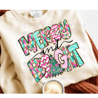 Merry and Bright colorful Shirt/ Sweater