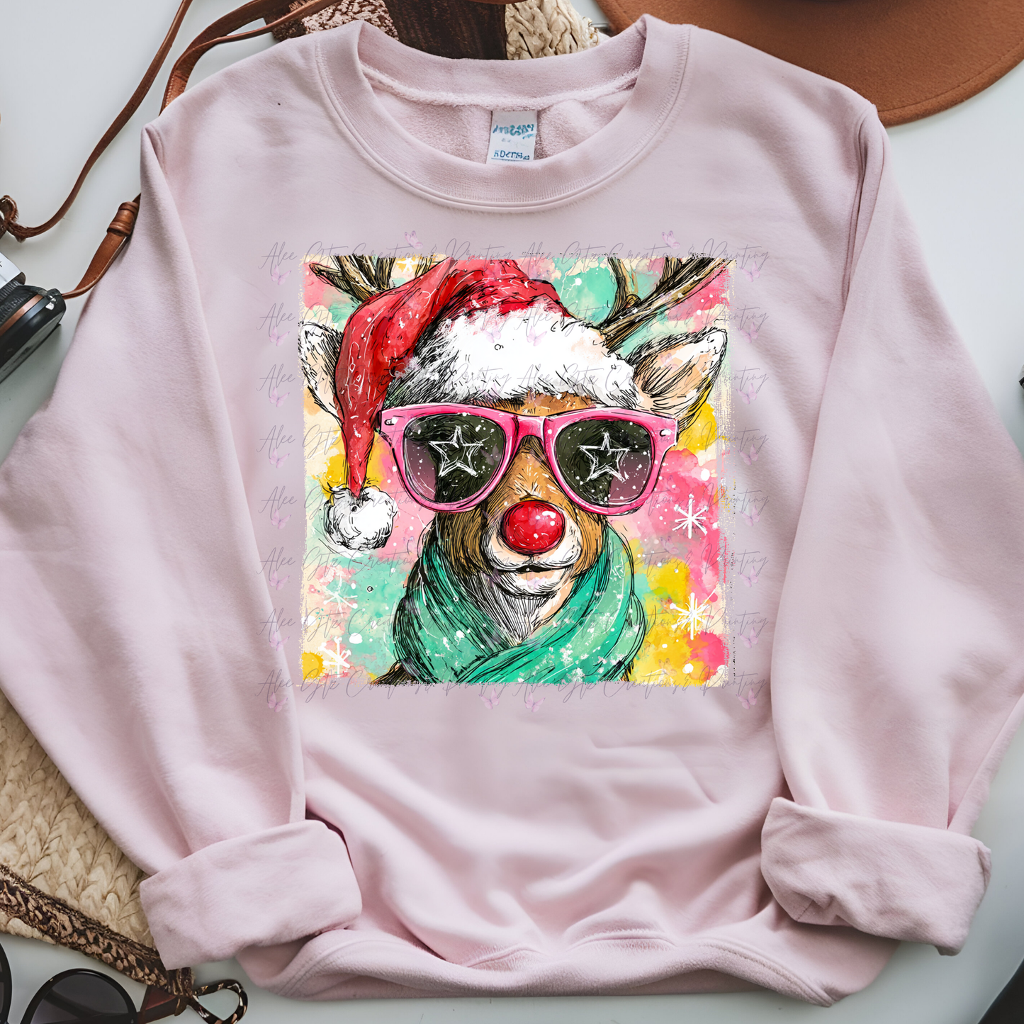 Colorful Roudolph Shirt/ Sweater