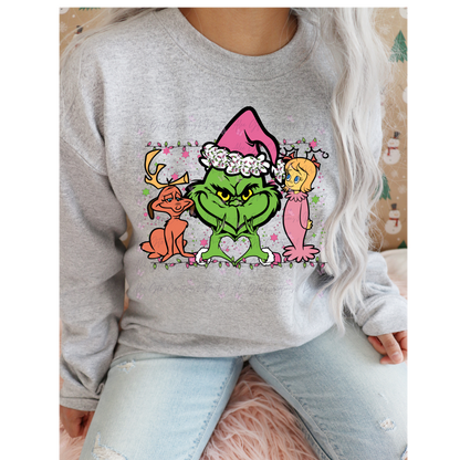 Pink Mean Grinch Shirt/ Sweater