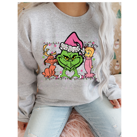 Pink Mean Grinch Shirt/ Sweater