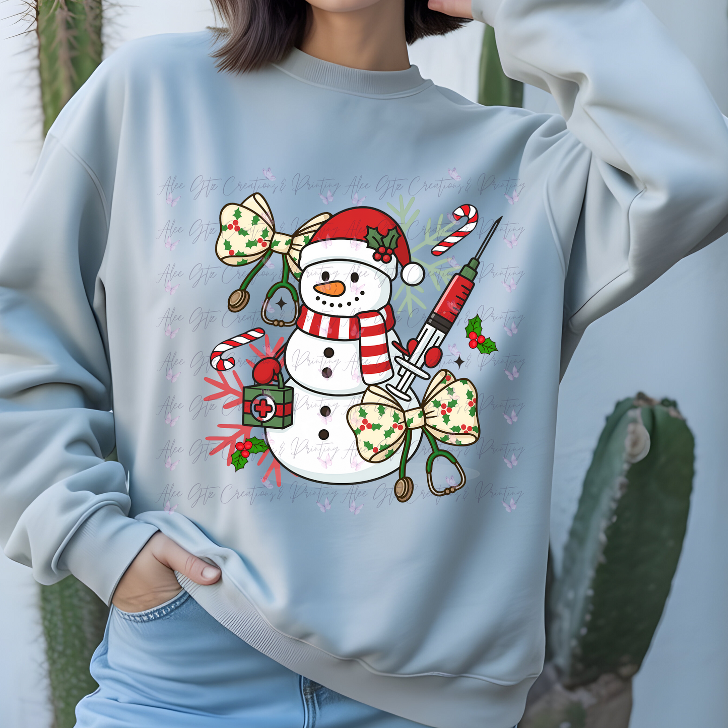 Healthcare Snowman Coquete Shirt/ Sweater