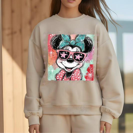 minnie star glasses Shirt/ Sweater