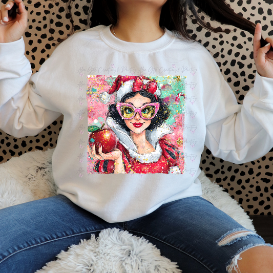 Snow White water color coquete Shirt/ Sweater