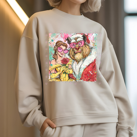 Beauty and The Beast colorful Shirt/ Sweater