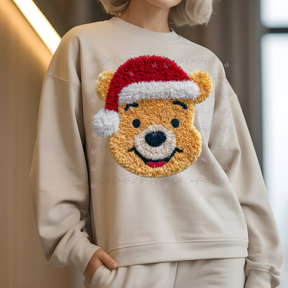 Pooh Faux Yarn Shirt/ Sweater