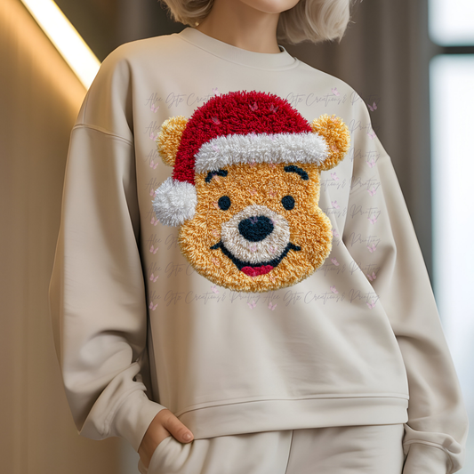 Pooh Faux Yarn Shirt/ Sweater
