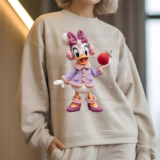 Daisy Faux Yarn Shirt/ Sweater