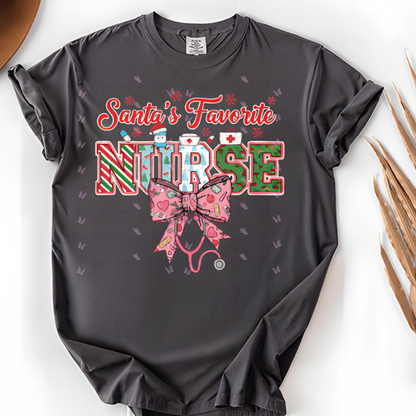 Santa's Fav Nurse Shirt/ Sweater