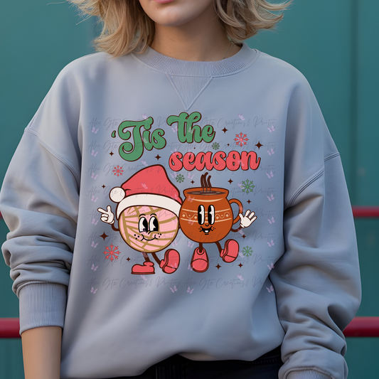 Tis the Season coffee and concha Shirt/ Sweater