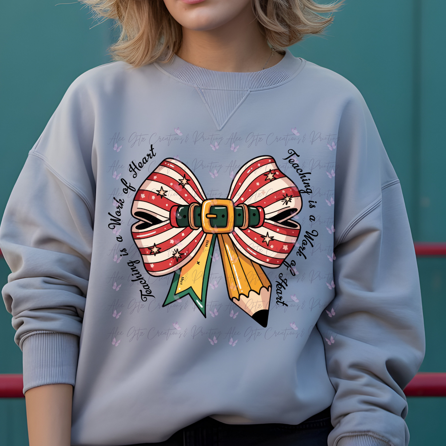 Coquete Pencil Teacher Bow Shirt/ Sweater