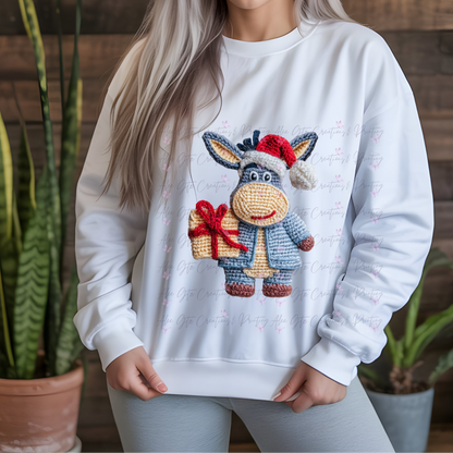 Eeyore Faux Yarn Shirt/ Sweater