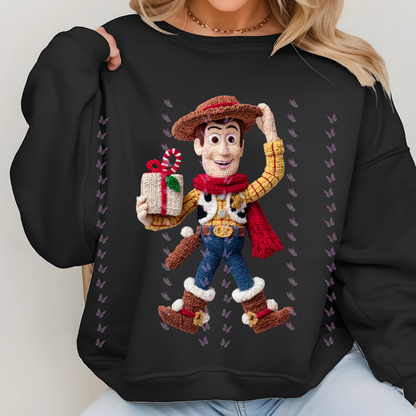Woody Faux embroider Shirt/ Sweater