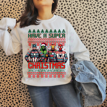 Superheros Ugly Shirt/ Sweater
