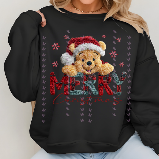 Merry Pooh Faux yarn Shirt/ Sweater
