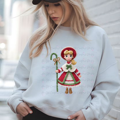 Bo Peep Faux Yarn Shirt/ Sweater