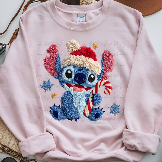 Stitch Faux Yarn Shirt/ Sweater