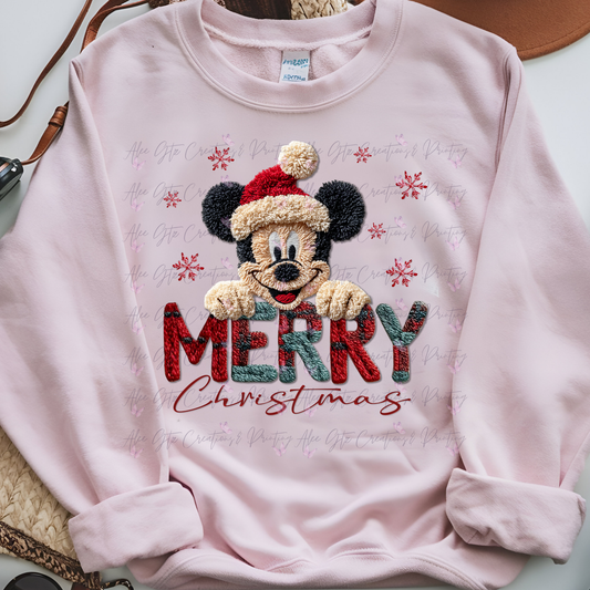 Mickey Faux Yarn Shirt/ Sweater