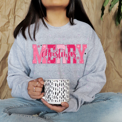 Pink Merry Christmas Shirt/ Sweater