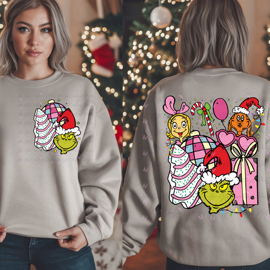 Grinch Colorful front & back Shirt/ Sweater