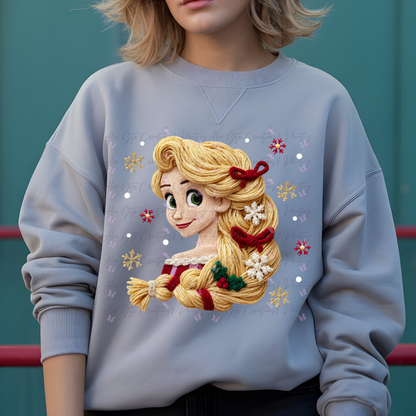Rapunzel Faux Yarn Shirt/ Sweater
