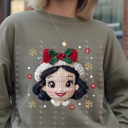 Snow white Faux Yarn Shirt/ Sweater