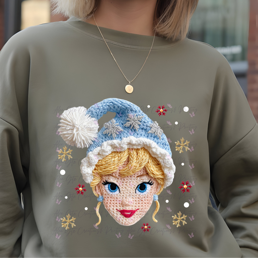 Cinderella Faux Yarn Shirt/ Sweater