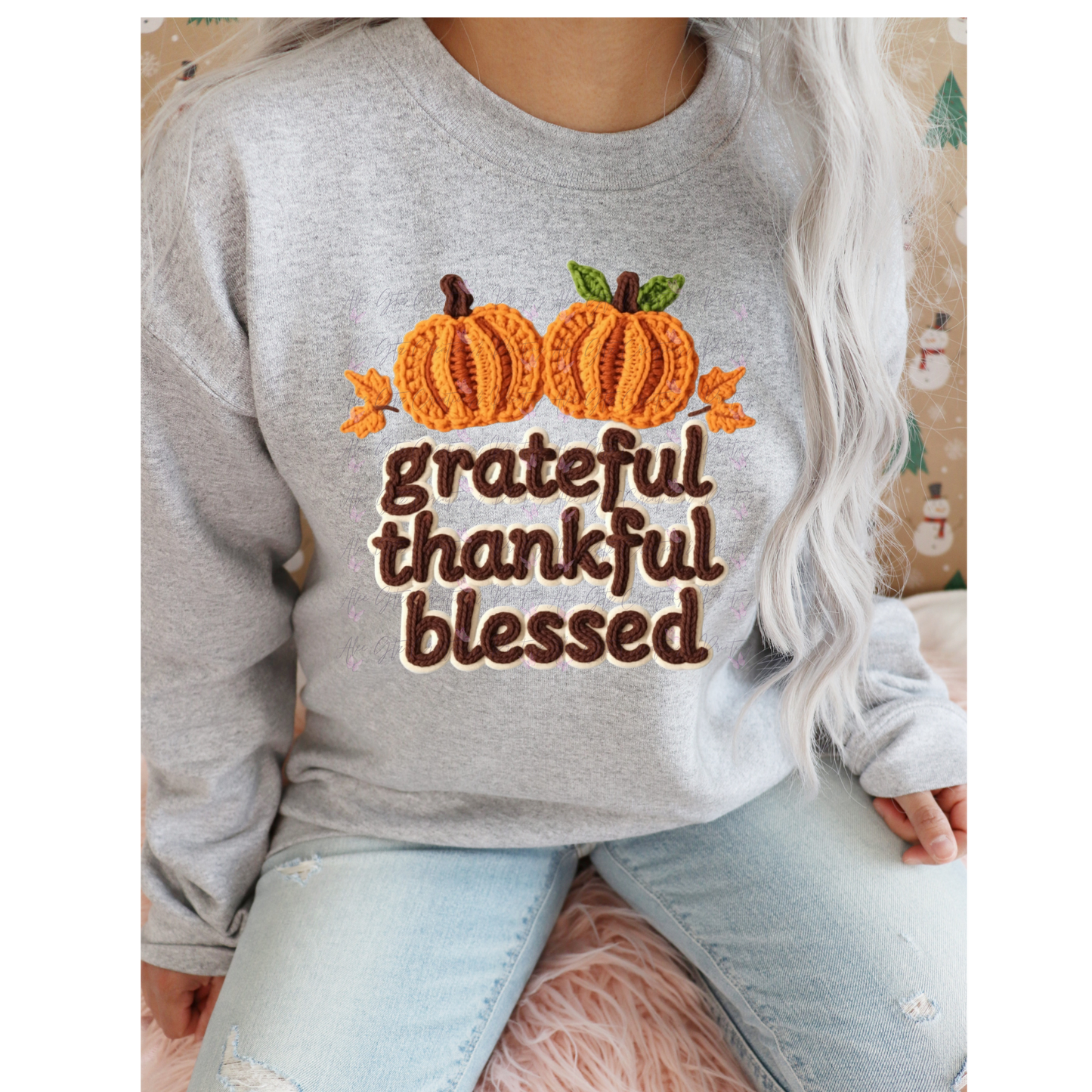 Pumpkin Grateful, Thankful, blessed Shirt/ Sweater