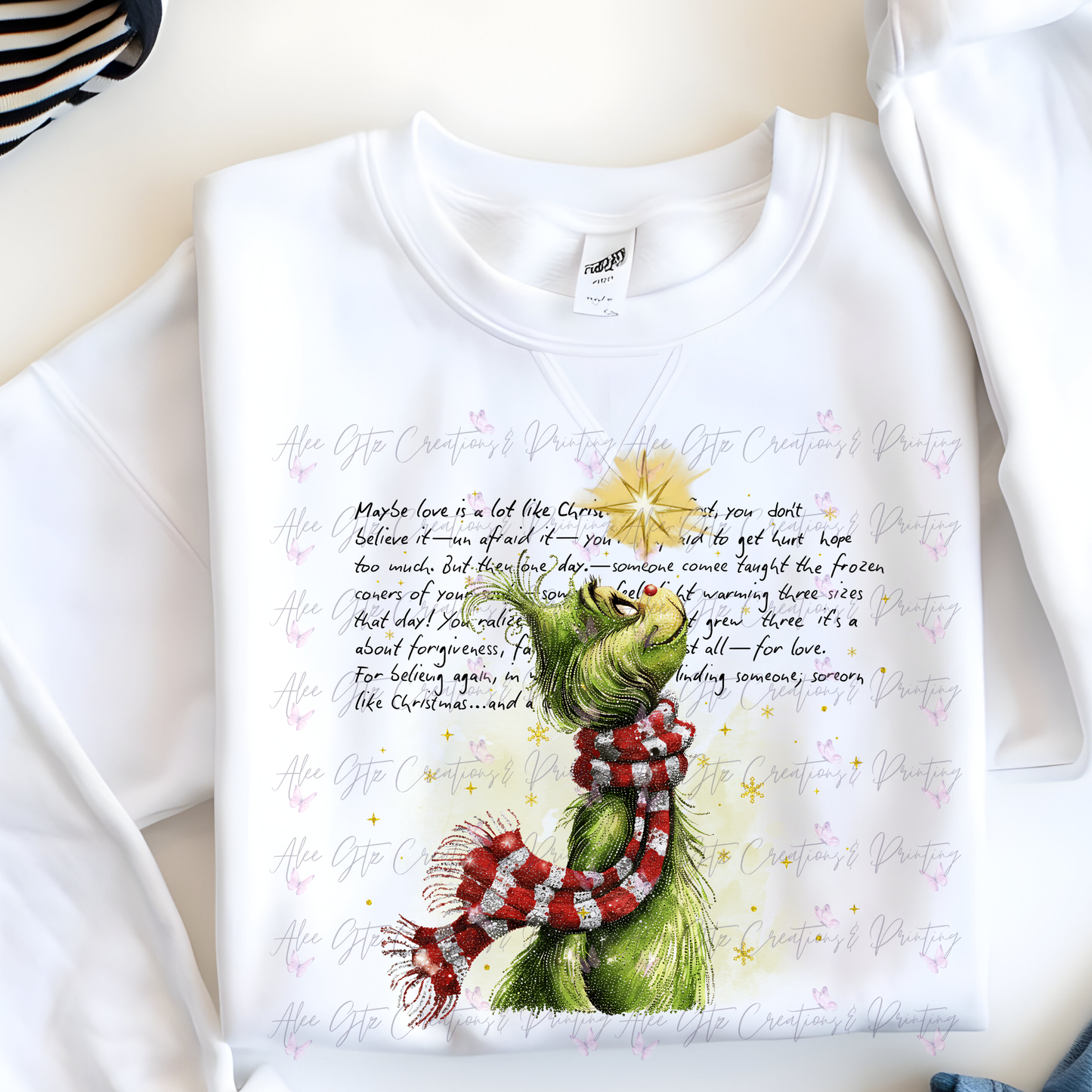 Vintage Grinch looking up a Star Shirt/ Sweater