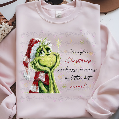 Vintage Grinch Quote Shirt/ Sweater