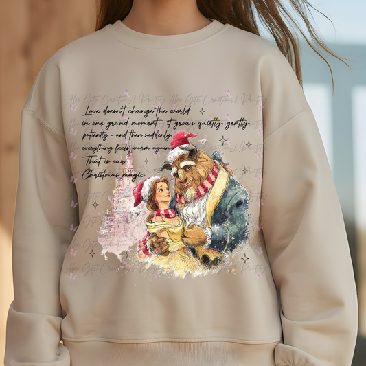 Vintage Beauty and the Beast Shirt/ Sweater