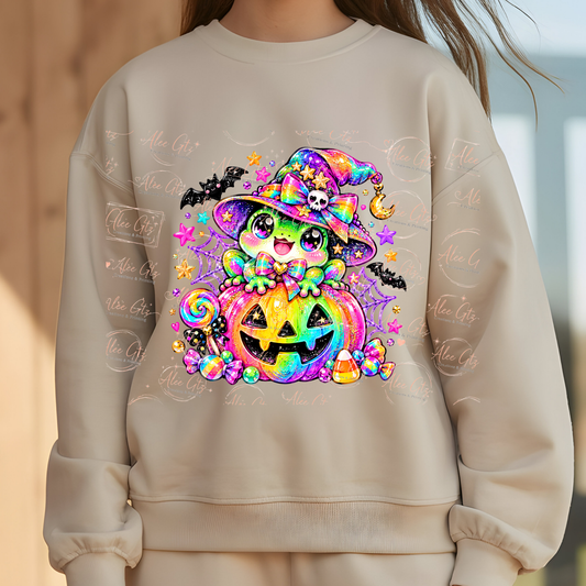Cute Halloween Frog pumpkin shirt/sweater