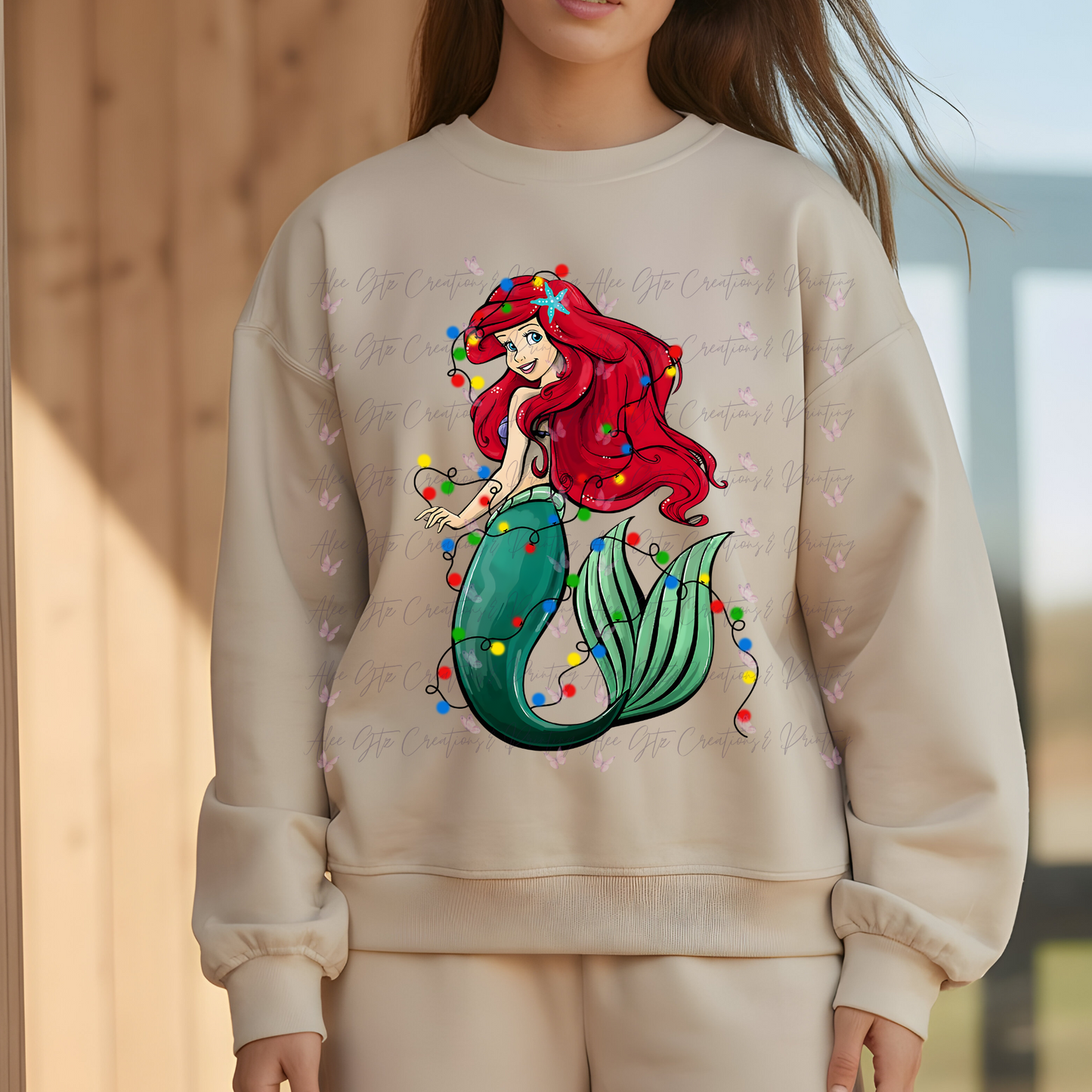 Ariel Christmas decorating Shirt/ Sweater