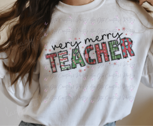 Merry Teacher Shirt/ Sweater