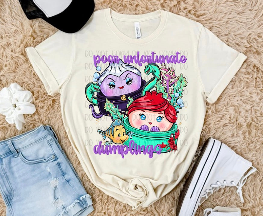 Ariel & Ursula Dumpling Shirt/sweater